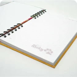 Cuadernos personalizados pasta dura full color pasta dura anillado 80 hojas